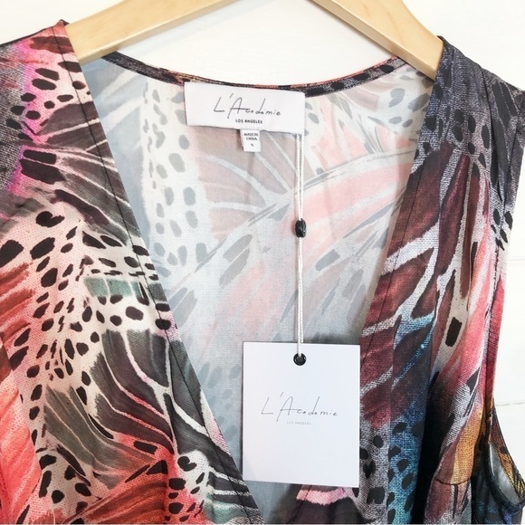 L'Academie The Susie Midi Dress in Abstract - Picture 4 of 7